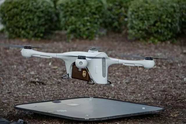 american delivery giant ups launched the first authorised use of unmanned drones to transport packages to recipients photo afp american delivery giant ups launched the first authorised use of unmanned drones to transport packages to recipients photo afp
