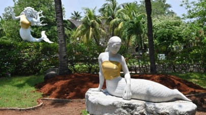 indonesia theme park censors mermaid statues breasts indonesia theme park censors mermaid statues breasts