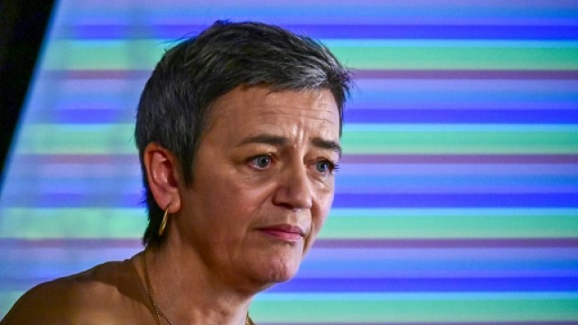 eu commissioner for competition margrethe vestager compared splitting up tech giants to chopping off the head of the mythological hydra photo quot afp