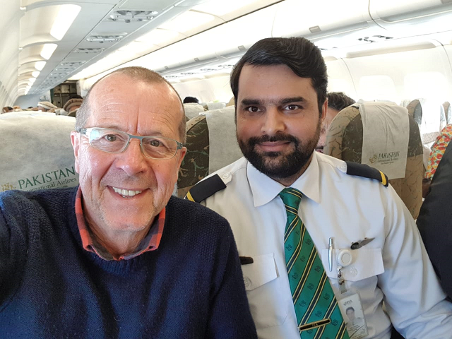 martin kobler takes a selfie with a staff during his pia flight to skardu photo courtesy twitter koblerinpak martin kobler takes a selfie with a staff during his pia flight to skardu photo courtesy twitter koblerinpak
