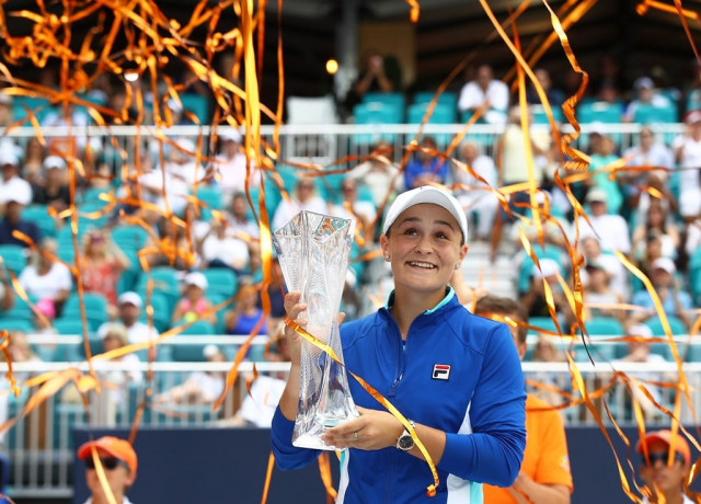 raising the flag high barty will rise from 11th to number nine in the world rankings and become the first australian woman since sam stosur in june 2013 to crack the top 10 photo afp