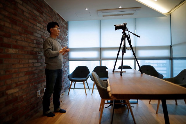 yoon chang hyun works on his youtube clip in seongnam south korea february 12 2019 photo reuters