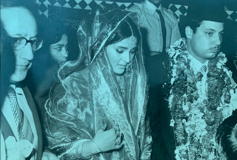 wedding picture of former prime minister nawaz sharif and late begum kulsoom nawaz photo twitter maryamnsharif