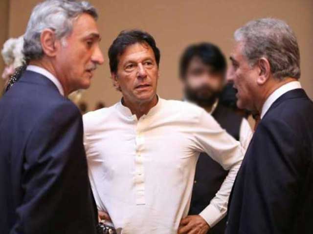 jahangir tareen imran khan and shah mehmood qureshi photo file