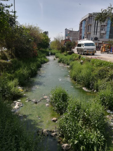 phalia city canal turns to dirty drain