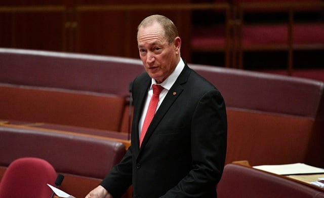 australia party senator fraser anning photo reuters australia party senator fraser anning photo reuters