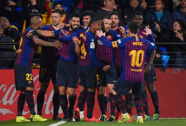 injury time heroes messi who had started on the bench drove in a free kick in the 90th and in the 93rd suarez fired in a half volley to earn barca a 4 4 draw and an unlikely point photo afp injury time heroes messi who had started on the bench drove in a free kick in the 90th and in the 93rd suarez fired in a half volley to earn barca a 4 4 draw and an unlikely point photo afp