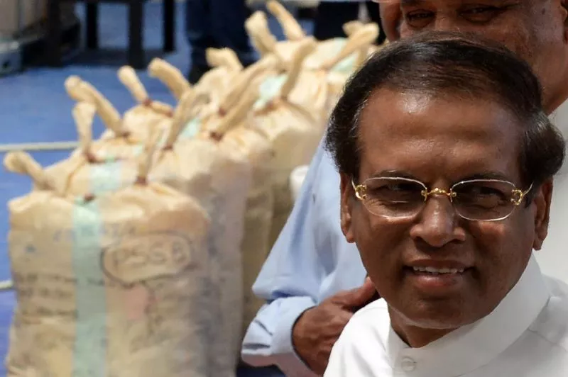 earlier this week president maithripala sirisena witnessed the destruction of nearly 800 kilos 1 280 pounds of cocaine photo afp