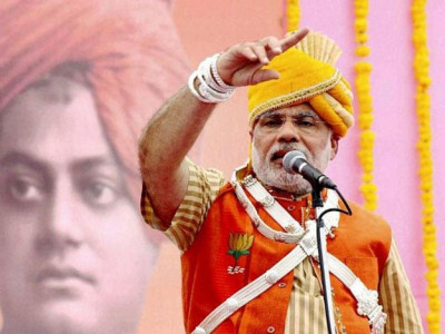 modi takes election fight to battleground state