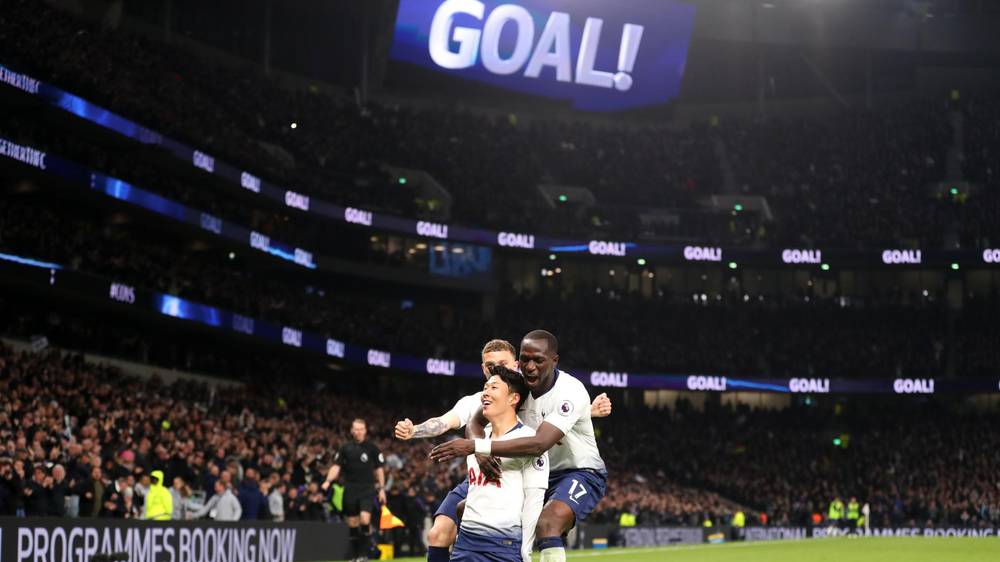 second half goals from son heung min and christian eriksen ensured spurs snapped a five game winless run in the premier league and moved pochettino 039 s side back up to third at the expense of north london rivals arsenal photo afp