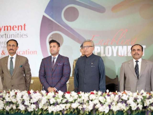 president arif alvi and others at a seminar organised by national logistic cell nlc held at the president house photo express president arif alvi and others at a seminar organised by national logistic cell nlc held at the president house photo express