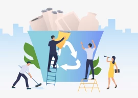 building out of waste