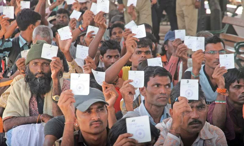 indian fishermen at the karachi cantonment railway station before departure for lahore file photo athar khan express indian fishermen at the karachi cantonment railway station before departure for lahore file photo athar khan express