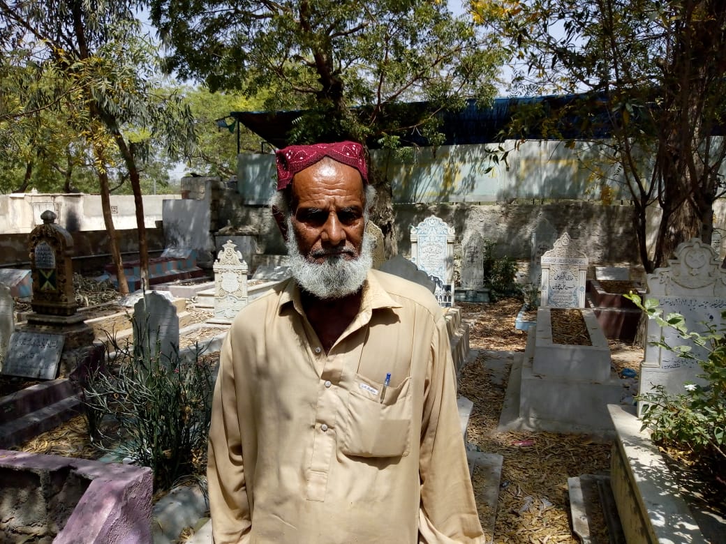 fatah muhammad an ailing man of 60 has spent his entire life working in mewa shah graveyard photo express