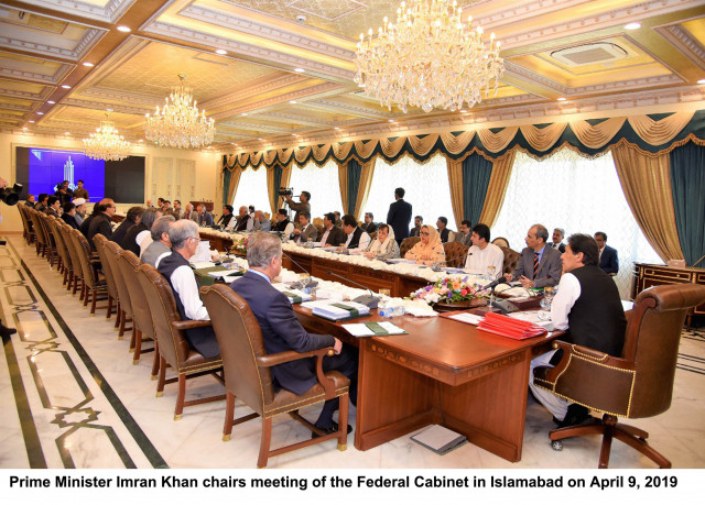 prime minister imran khan chairs meeting of the federal cabinet in islamabad on april 9 2019 photo pid prime minister imran khan chairs meeting of the federal cabinet in islamabad on april 9 2019 photo pid