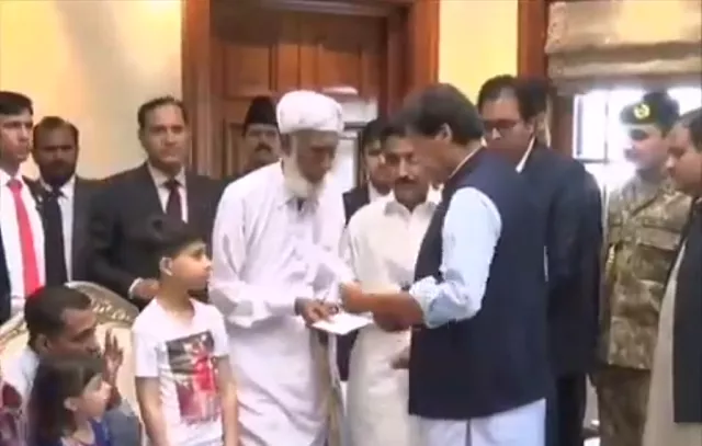 country 039 s premier gives out cheque to the family on behalf of the government screengrab twitter ptiofficial country 039 s premier gives out cheque to the family on behalf of the government screengrab twitter ptiofficial