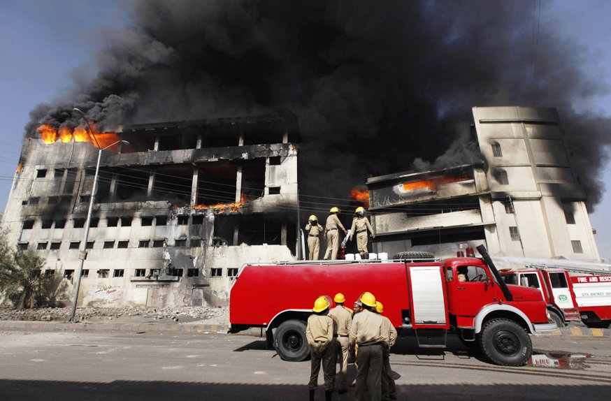 a file photo of karachi 039 s fire brigade extinguishing a fire photo express