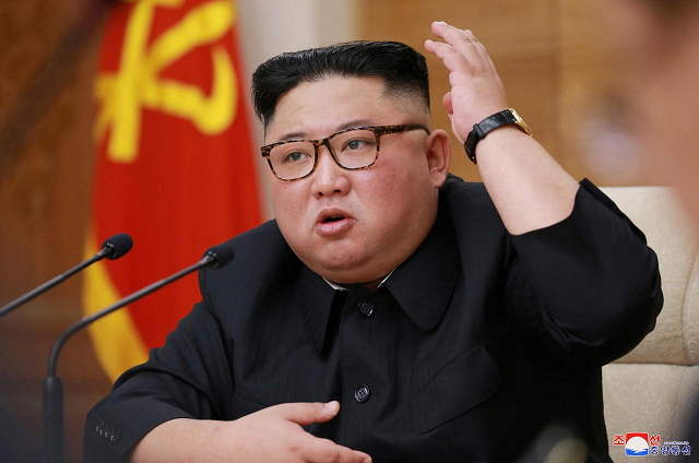 north korean leader kim jong un takes part in the 4th plenary meeting of the 7th central committee of the workers 039 party of korea wpk in pyongyang in this april 10 2019 photo released on april 11 2019 by north korea 039 s korean central news agency kcna photo reuters