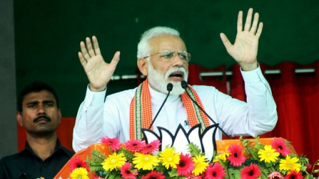 namo tv shows 24 hour programmes on prime minister narendra modi 039 s rallies speeches even rap songs and dance routines devoted to the normally austere leader photo afp