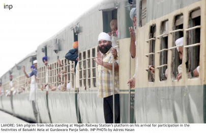 over 2 000 sikh pilgrims arrive for baisakhi mela over 2 000 sikh pilgrims arrive for baisakhi mela