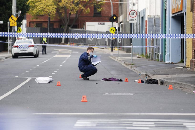three security guards and a man queueing to enter were taken to hospital with gunshot injuries photo reuters