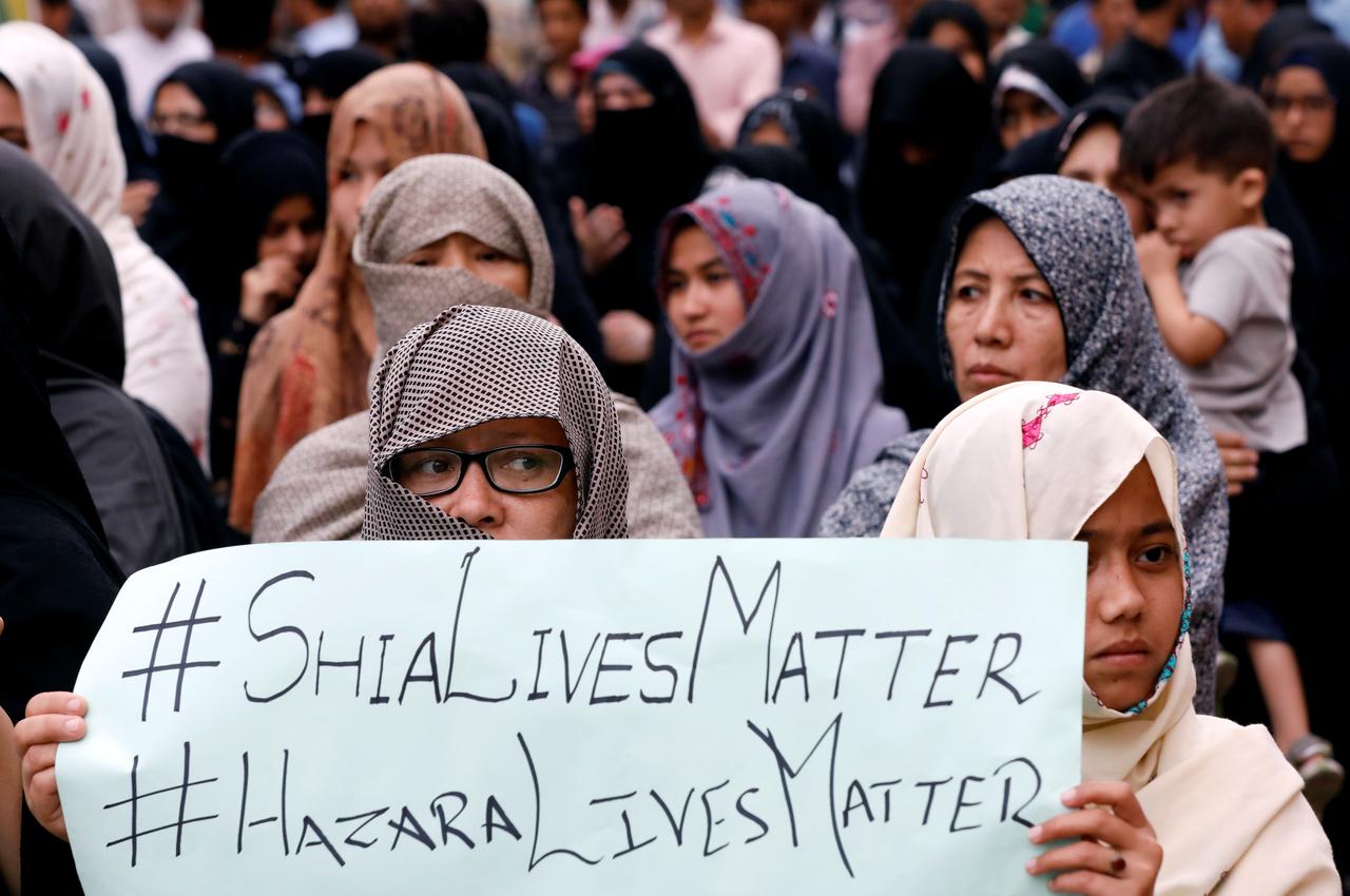 hazaras continue sit in for third day
