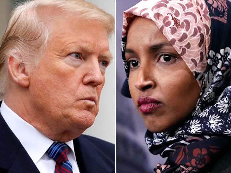 us president donald trump attacked us democratic representative ilhan omar