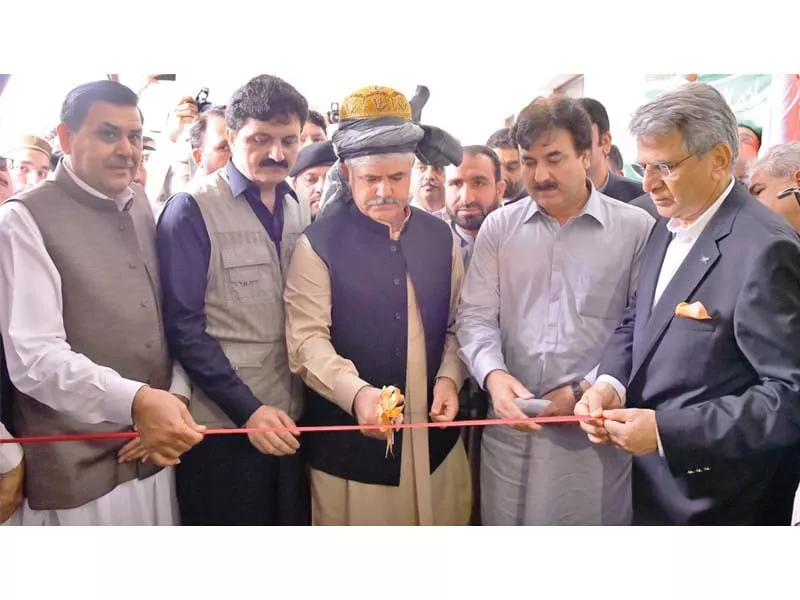 cm mahmood khan inaugurates insaf rozgaar scheme in mohmand district photo express cm mahmood khan inaugurates insaf rozgaar scheme in mohmand district photo express