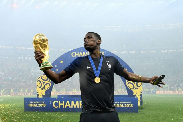the manchester united midfielder who scored france 039 s third goal in the 4 2 victory over croatia photo afp the manchester united midfielder who scored france 039 s third goal in the 4 2 victory over croatia photo afp