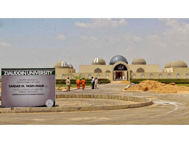 ziauddin university zu laid the foundations for its second educational block in education city on tuesday photo nni ziauddin university zu laid the foundations for its second educational block in education city on tuesday photo nni