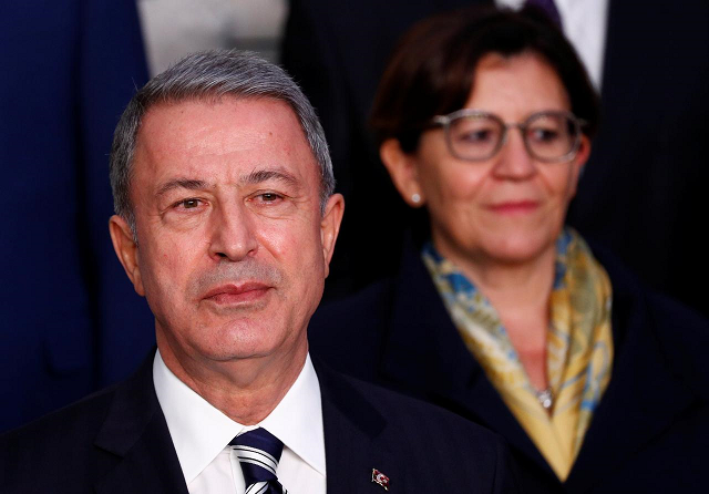 turkish defense minister hulusi akar photo reuters turkish defense minister hulusi akar photo reuters