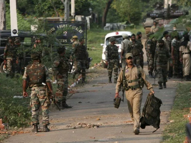 indian troops conduct door to door searches in pulwama district of indian held kashmir photo reuters file indian troops conduct door to door searches in pulwama district of indian held kashmir photo reuters file