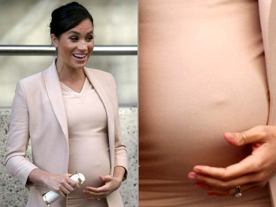 watch meghan markle feels royal baby kicking her watch meghan markle feels royal baby kicking her