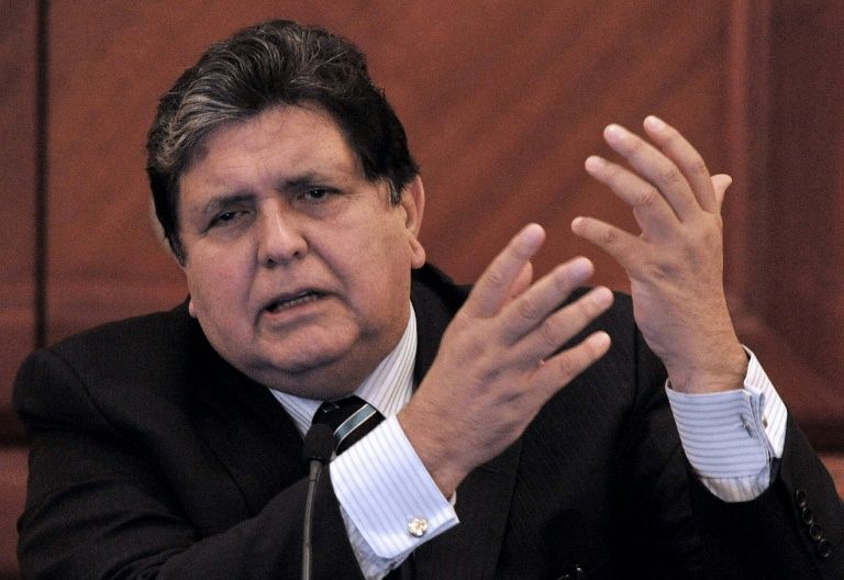 former peruvian president alan garcia pictured here may 28 2010 has died of a self inflicted gunshot wound to the head photo afp