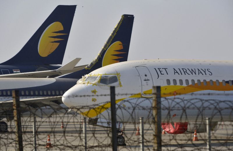 employers at india 039 s stricken jet airways protest photo afp