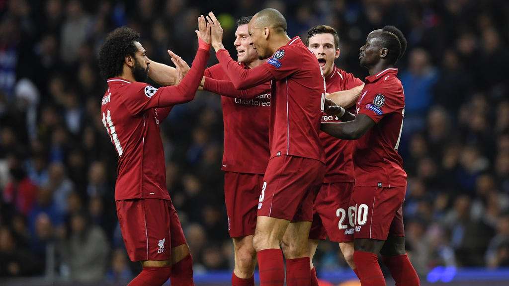 the match opened up after the interval with trent alexander arnold releasing salah to run through and beat iker casillas on 65 minutes photo afp