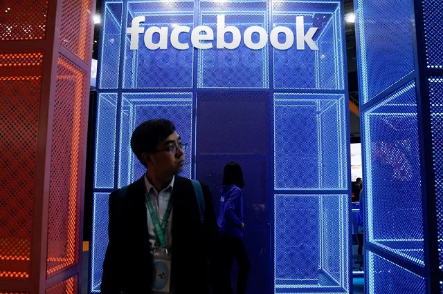 a facebook sign is seen during the china international import expo ciie at the national exhibition and convention center in shanghai china november 5 2018 photo reuters a facebook sign is seen during the china international import expo ciie at the national exhibition and convention center in shanghai china november 5 2018 photo reuters