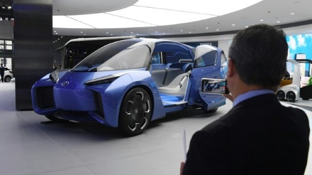 global automakers are positioning for a brave new world of on demand transport that will require a car of the future    hyper connected autonomous and shared    and china may become the concept 039 s laboratory photo afp