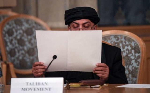 a representatives of the taliban attends international talks on afghanistan in moscow on 9 november 2018 picture afp a representatives of the taliban attends international talks on afghanistan in moscow on 9 november 2018 picture afp
