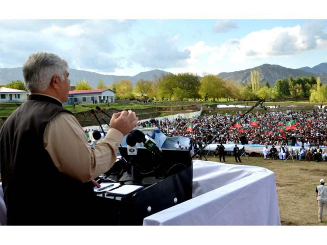 cm mahmood khan speaks at a public gathering in orakzai photo express cm mahmood khan speaks at a public gathering in orakzai photo express