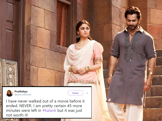 fans walk out of theatres as kalank fails to impress