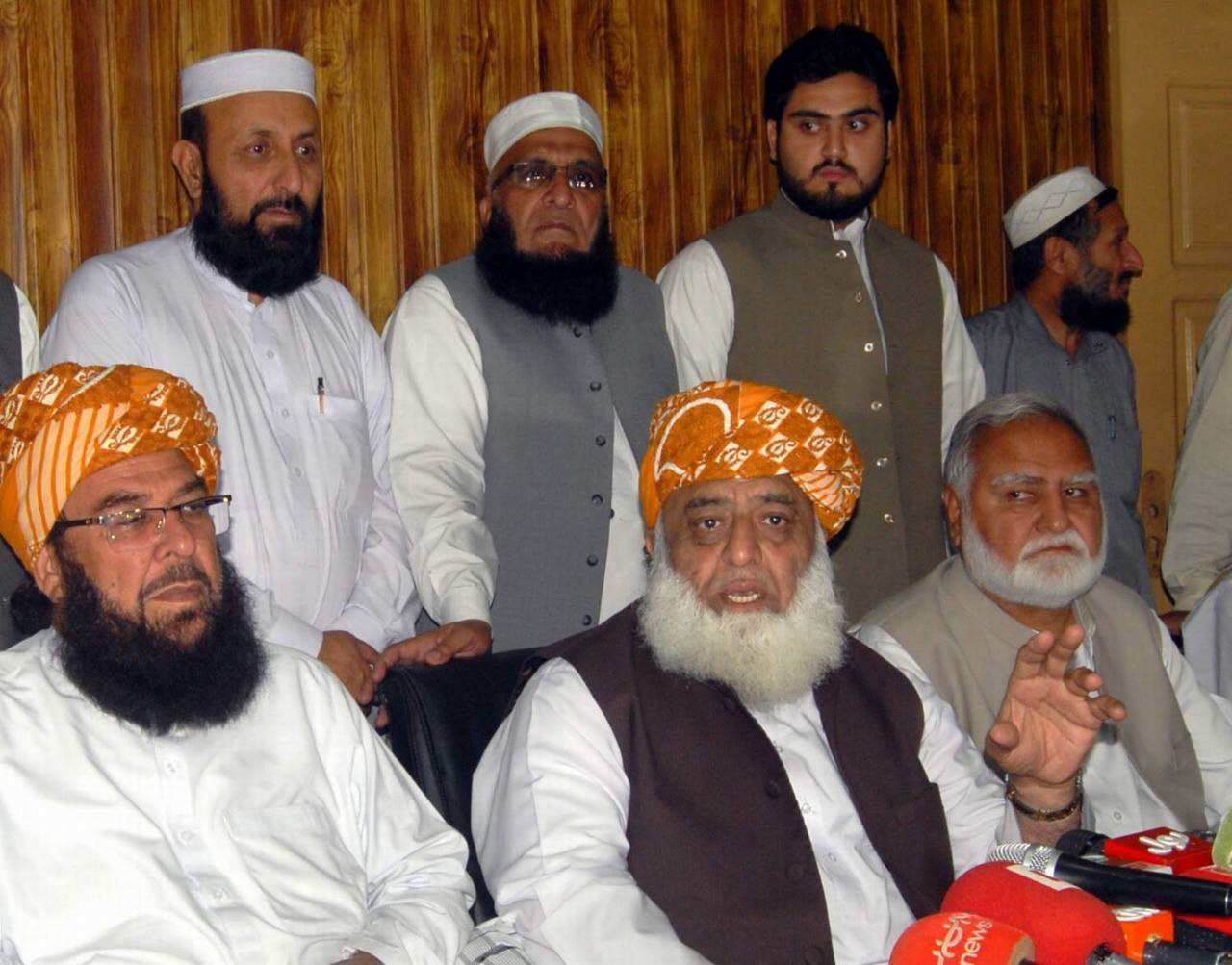 jui f chief maulana fazlur rehman address news conference in peshawar on saturday photo express