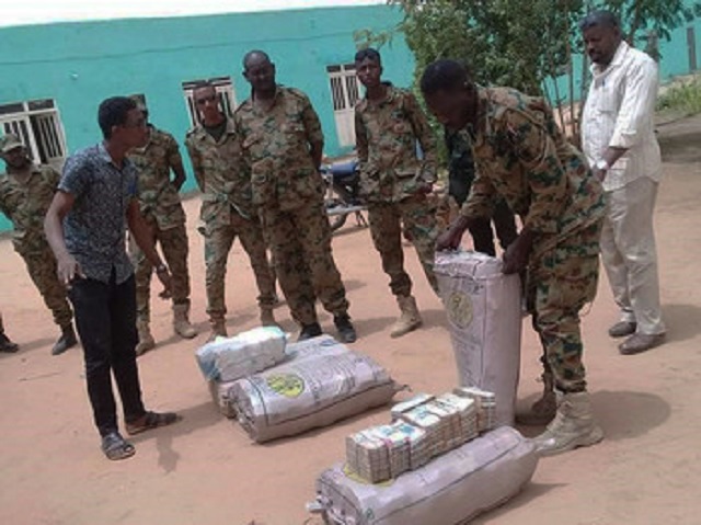 security forces find euros dollars and sudanese pounds totalling more than 130m photo courtesy dabanga