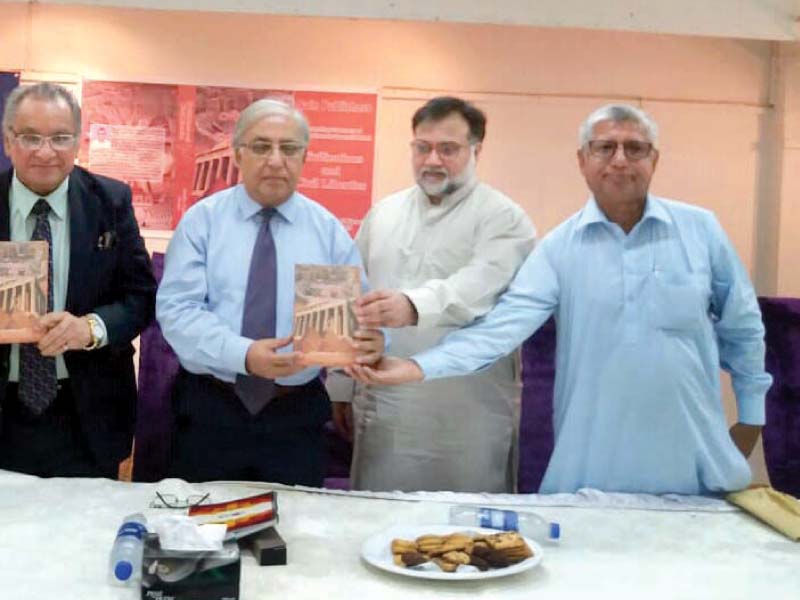 khadim hussain soomro launches his book civilisations and civil liberties in karachi
