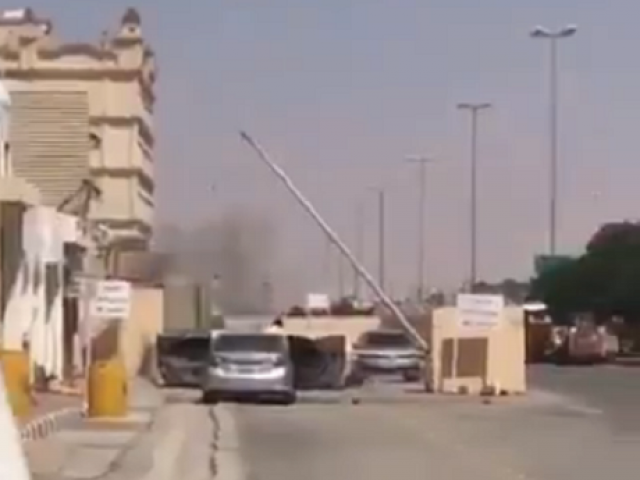 four armed militants attempted to attack police station in saudi arabia photo screengrab twitter