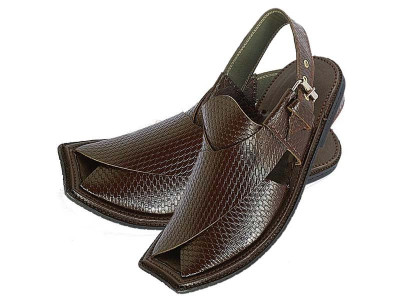 exotic snakeskin chappal being prepared for kaptaan exotic snakeskin chappal being prepared for kaptaan