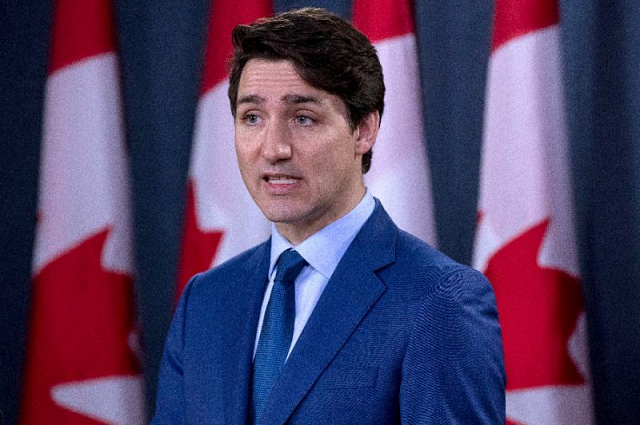 canadian prime minister justin trudeau congratulated leader of the progressive conservative party dennis king after the party won legislative elections in eastern prince edward island photo afp