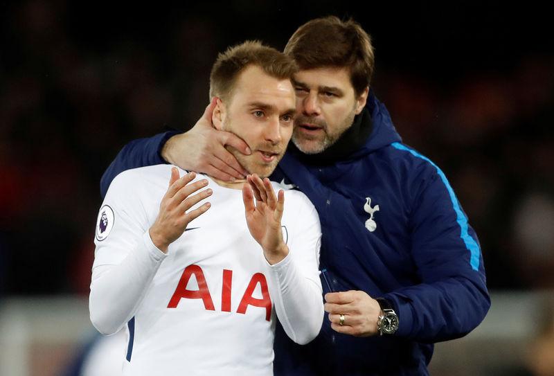 pochettino said he hoped eriksen would still be at the club he joined from ajax in 2013 next season photo afp
