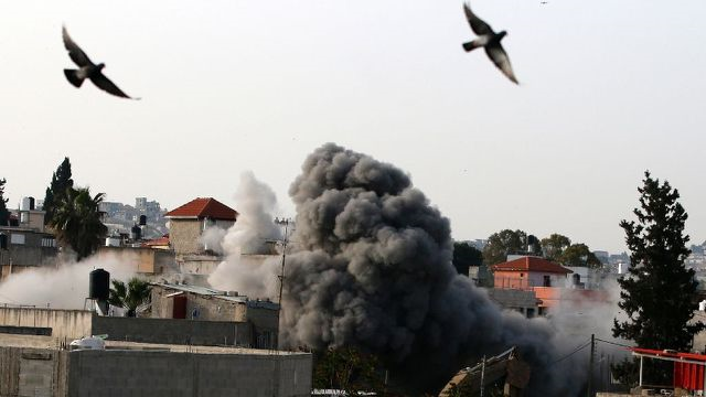 israel 039 s army used explosives and heavy machinery to destroy the home of a palestinian accused of killing two israelis photo afp israel 039 s army used explosives and heavy machinery to destroy the home of a palestinian accused of killing two israelis photo afp