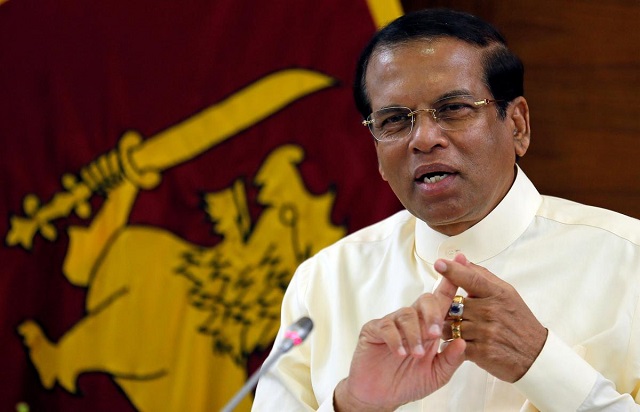 sri lanka 039 s president maithripala sirisena speaks during a meeting with foreign correspondents association at his residence in colombo sri lanka november 25 2018 photo reuters